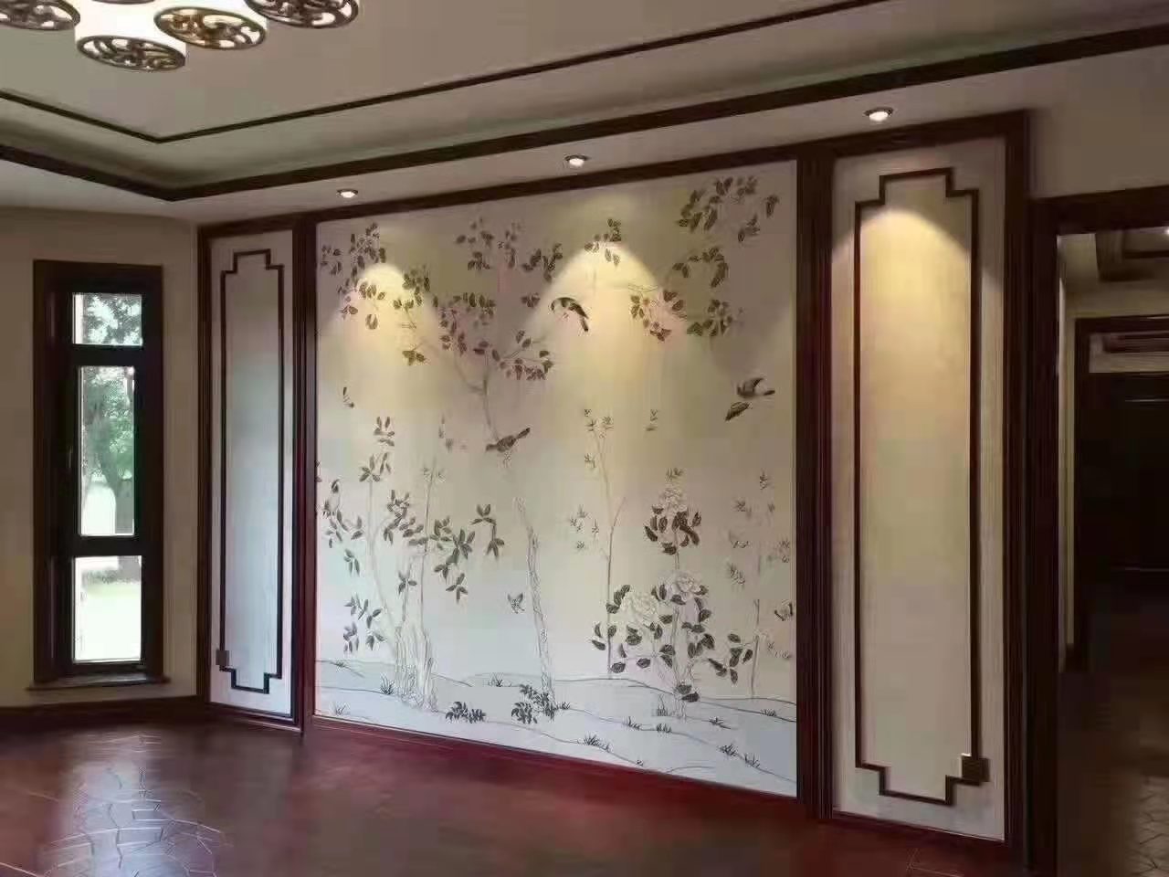 廠價(jià)熱銷鑫順來(lái)XSL-2141中式豪華電視墻